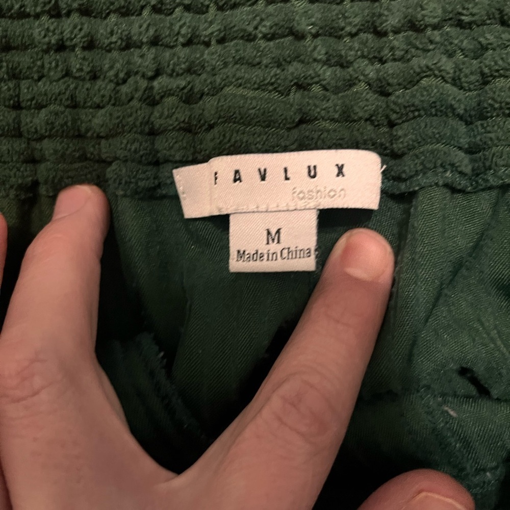 FAVLUX Forest Green Corduroy women Bottoms - Picture 4 of 6